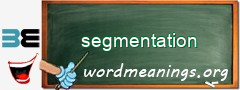 WordMeaning blackboard for segmentation